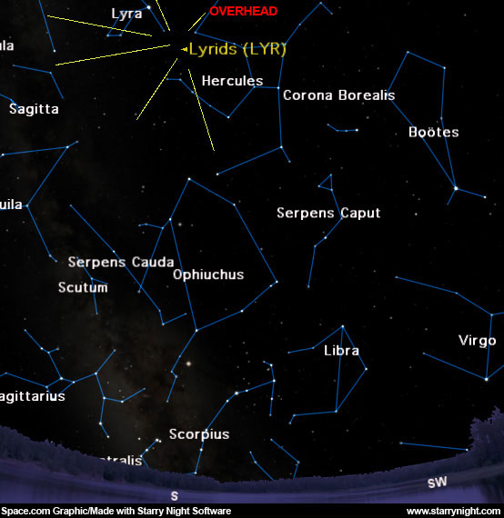 April Meteor Shower May Be Outshined by the Moon